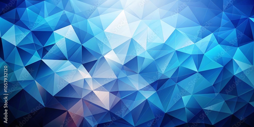 Blue Geometric Illusion Abstract Low-Poly Triangle Pattern in Cool Tones, Modern Design for Tech Projects and Websites Blue Geometric Illusion Abstract Low-Poly Triangle Pattern in Cool Tones, Modern Design for Tech Projects and Websites