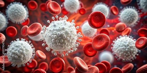Magnified Virus Particle Su...