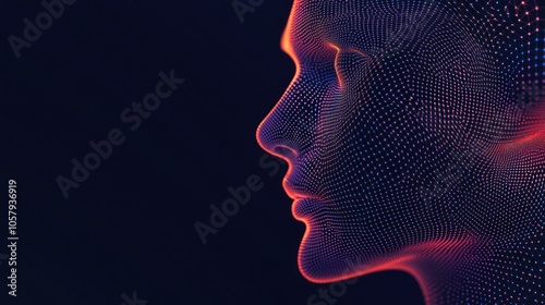 Digital Human Face with Dots