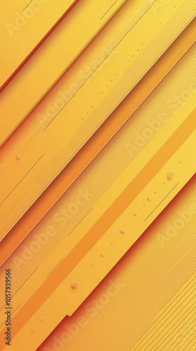Abstract design featuring dynamic orange and yellow lines in a vibrant compos...