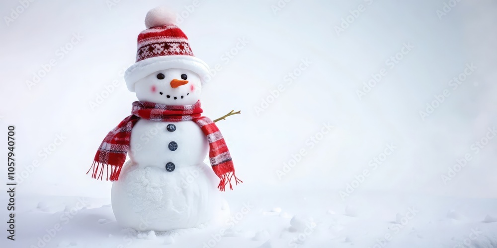 Obraz premium snowman on the background