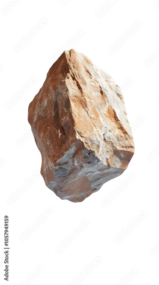 Natural 3D Rock with Detailed Earthy Textures Natural 3D Rock with Detailed Earthy Textures