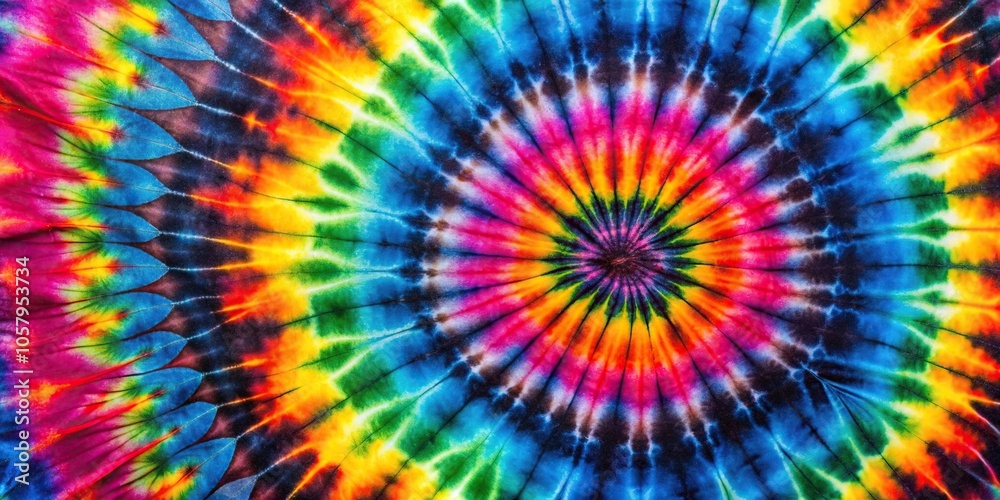 Macro Reverse tie dye pattern in black and rainbow colors, perfect for background or wallpaper Macro Reverse tie dye pattern in black and rainbow colors, perfect for background or wallpaper