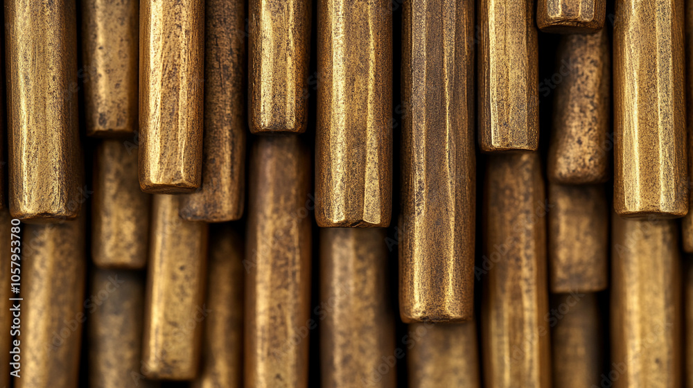 Pure bronze bars arranged in perfect alignment, representing wealth, stability, and durability. The clean, structured layout emphasizes the value of precious metals as timeless symbols of prosperity Pure bronze bars arranged in perfect alignment, representing wealth, stability, and durability. The clean, structured layout emphasizes the value of precious metals as timeless symbols of prosperity