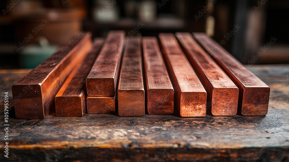Pure bronze bars arranged in perfect alignment, representing wealth, stability, and durability. The clean, structured layout emphasizes the value of precious metals as timeless symbols of prosperity Pure bronze bars arranged in perfect alignment, representing wealth, stability, and durability. The clean, structured layout emphasizes the value of precious metals as timeless symbols of prosperity