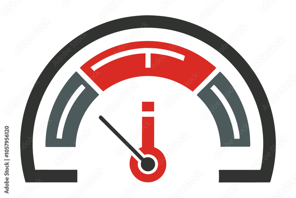 Fuel Gauge Symbol Isolated on White Key Insights for Drivers Fuel Gauge Symbol Isolated on White Key Insights for Drivers
