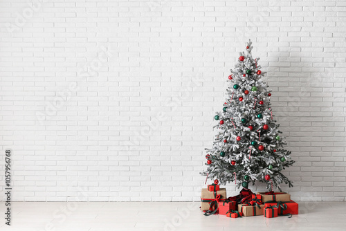 Christmas tree and gift box...
