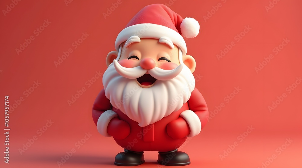 Christmas Theme Cute 3D Santa Claus Laughing Low Poly Festive Wallpaper Background Render Xmas Christmas Theme Cute 3D Santa Claus Laughing Low Poly Festive Wallpaper Background Render Xmas