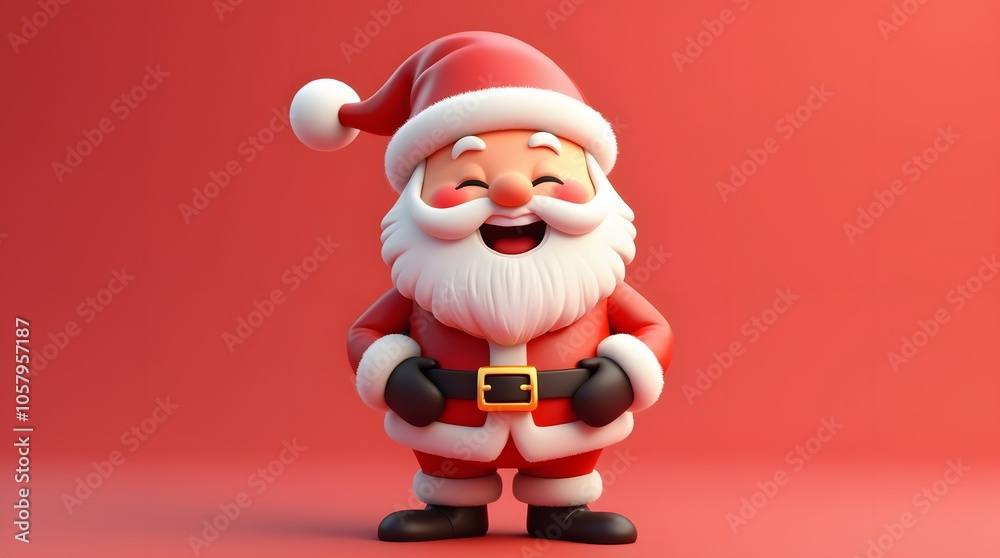 Christmas Theme Cute 3D Santa Claus Laughing Low Poly Festive Wallpaper Background Render Xmas Christmas Theme Cute 3D Santa Claus Laughing Low Poly Festive Wallpaper Background Render Xmas