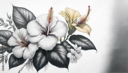 white and black