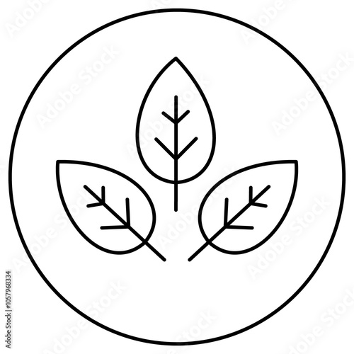 Eco Organic Nature Leaf Vector Icon Design