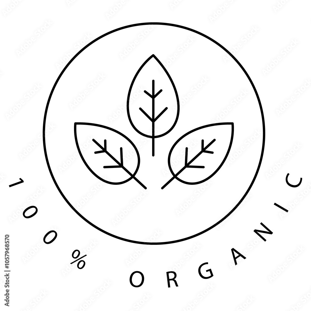 Pure Green Organic Leaf Vector Icon Design Pure Green Organic Leaf Vector Icon Design