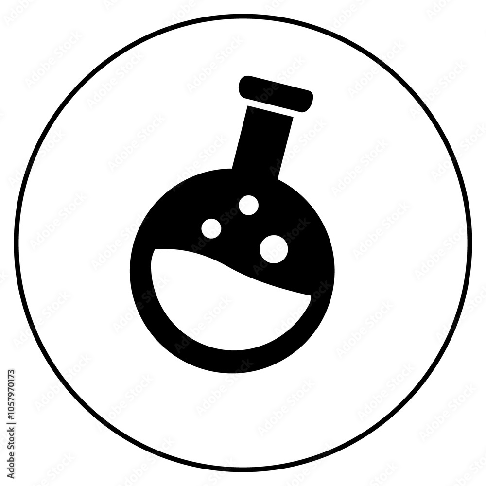 Pure Chemistry Icon for Phosphate Vector Design