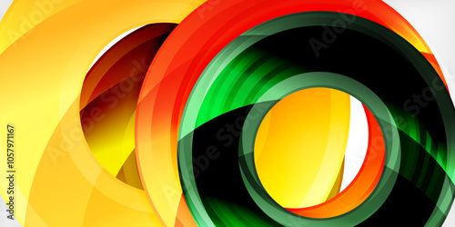 Circles, round elements, ring shapes premium background. Vector Illustration For Wallpaper, Banner, Background, Card, Book Illustration, landing page