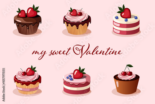 Valentine’s Day Dessert Collection with Sweet Message