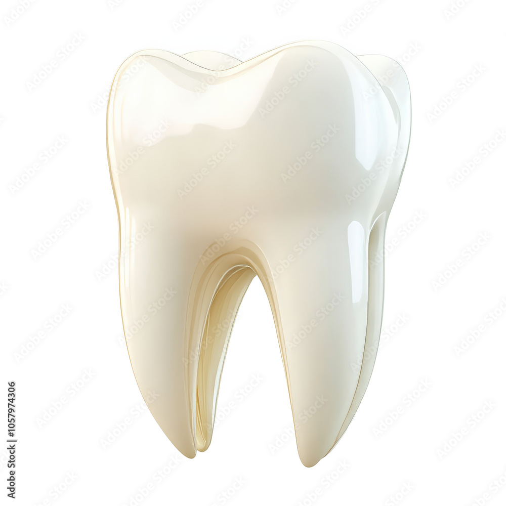 White tooth model for dental health White tooth model for dental health