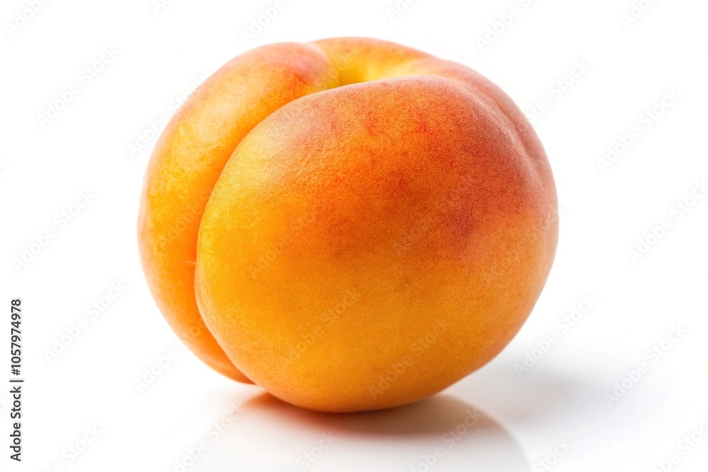 Macro photo of apricot fruit on white background Macro photo of apricot fruit on white background