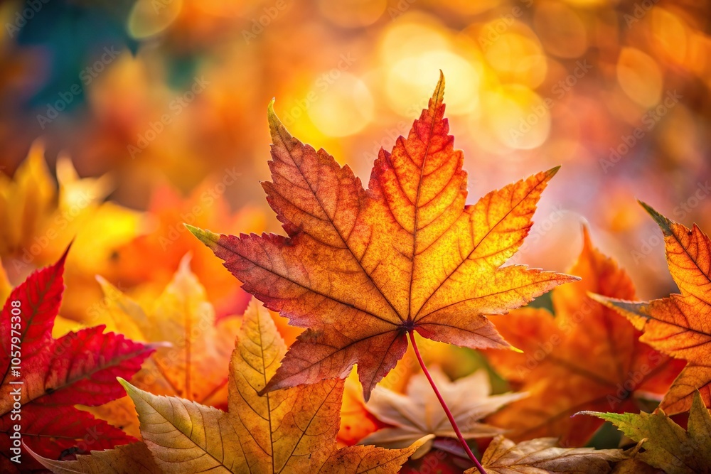 Macro photograph of autumn leaves as background Macro photograph of autumn leaves as background