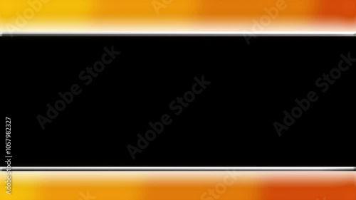 TV News style border frame with top & bottom bumpers with chrome edges and transparent centre seamless loop [4K]