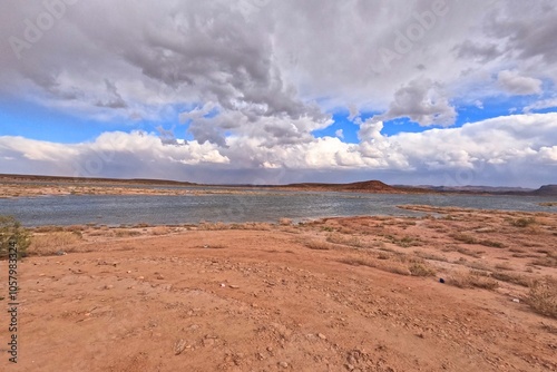 Barrage El Mansour Eddahbi, Ouarzazate Lake, Morocco photo