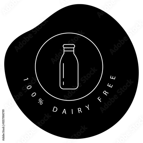 Organic Eco Dairy Food Vector Icon Design