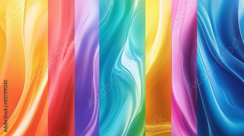 Vibrant Abstract Colorful Textures with Smooth Flowing Patterns