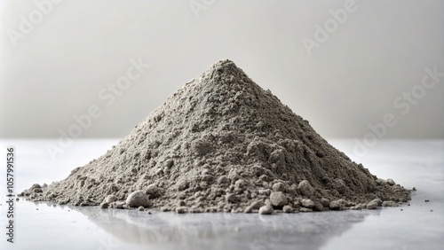 Minimalist design of a fly ash pile on the ground