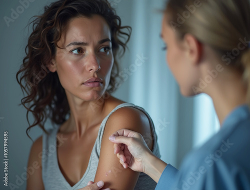 worried patient looks at doctor