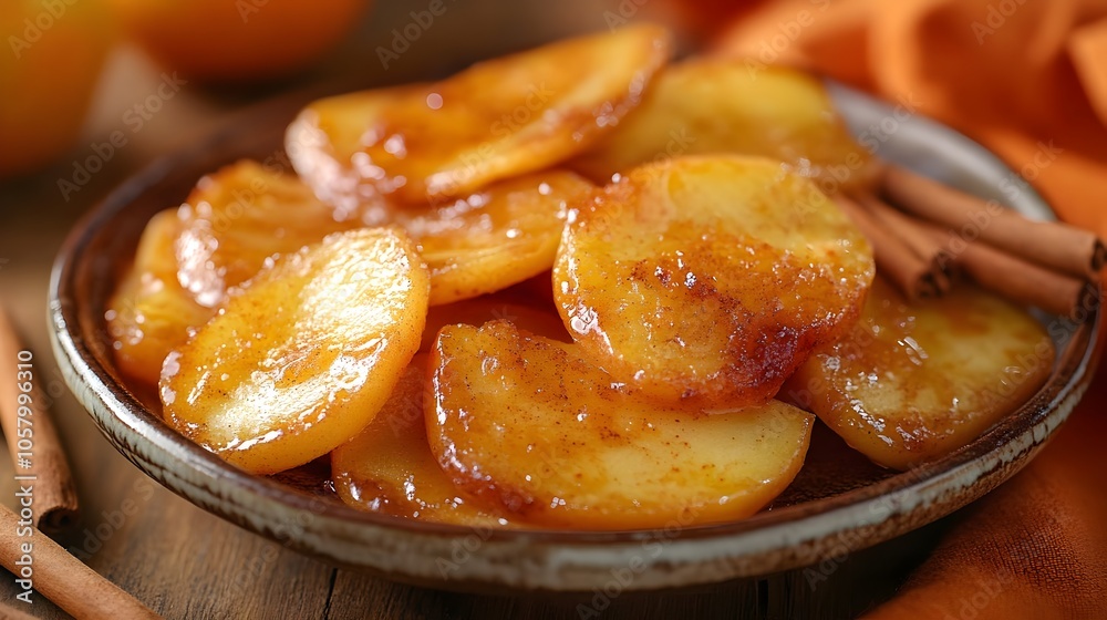Jabka Smaone Fried Apples with Cinnamon Sugar (Polish Cuisine) Jabka Smaone Fried Apples with Cinnamon Sugar (Polish Cuisine)