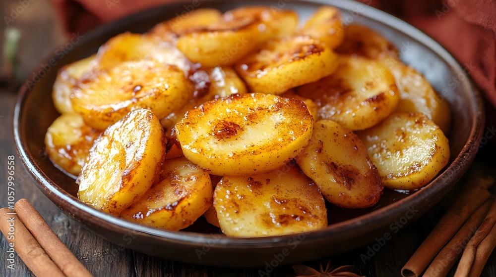 Jabka Smaone Golden Fried Apple Slices with Cinnamon (Polish Cuisine) Jabka Smaone Golden Fried Apple Slices with Cinnamon (Polish Cuisine)