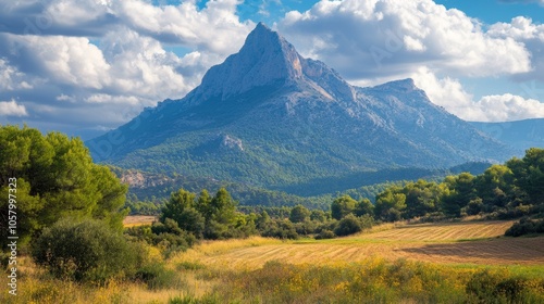 Majestic Mountain Landscape Under Dramatic Sky