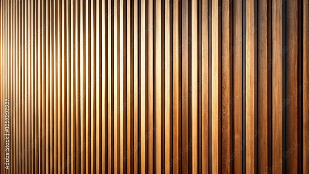 Minimalist wooden slat wall with selective focus Minimalist wooden slat wall with selective focus