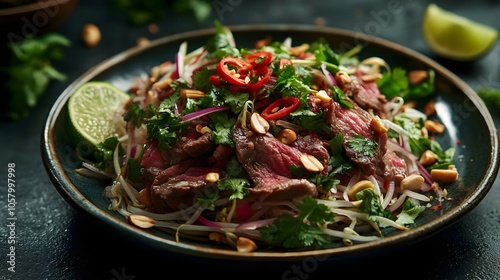 Wallpaper Mural Lap Khmer Cambodian Beef Salad with Chili and Lime (Cambodian Cuisine) Torontodigital.ca