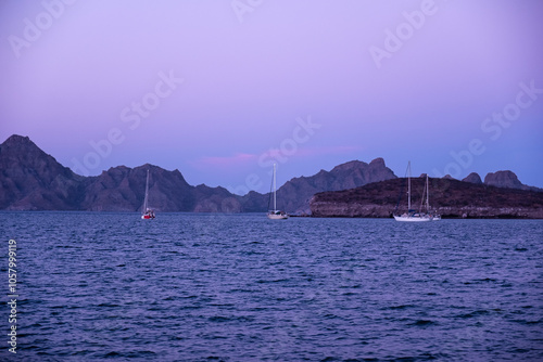 Sea of Cortes Sunset Baja California Mexico photo