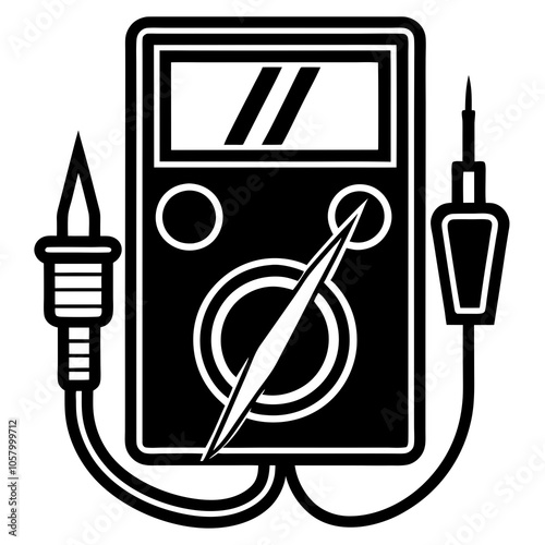 Fluke Multimeter icon vector art illustration