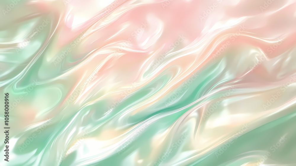 Obraz premium Abstract gradient green pastel background. bright sweet multi-colored background. Pastel Gradient. Illustration