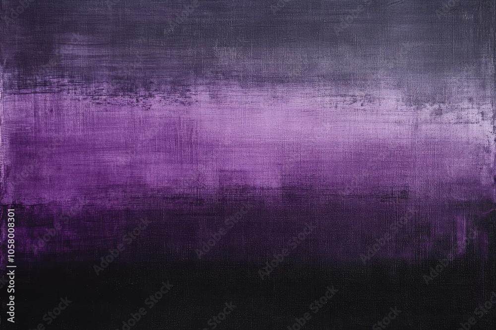 Fototapeta premium Dark gradient transitioning from purple to black, with heavy grain for a moody atmosphere