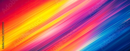 Beautiful, colorful lines of color colors blend seamlessly in motion creating an abstract background.  vibrant hues of orange, pink, blue, yellow, and purple.