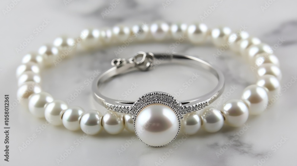 Elegant Pearl Bracelet and Necklace Set for Fashion Lovers