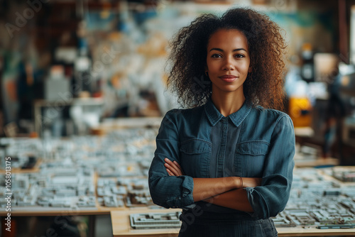 Urban planner presenting city layout models, expressing enthusiasm for the project.