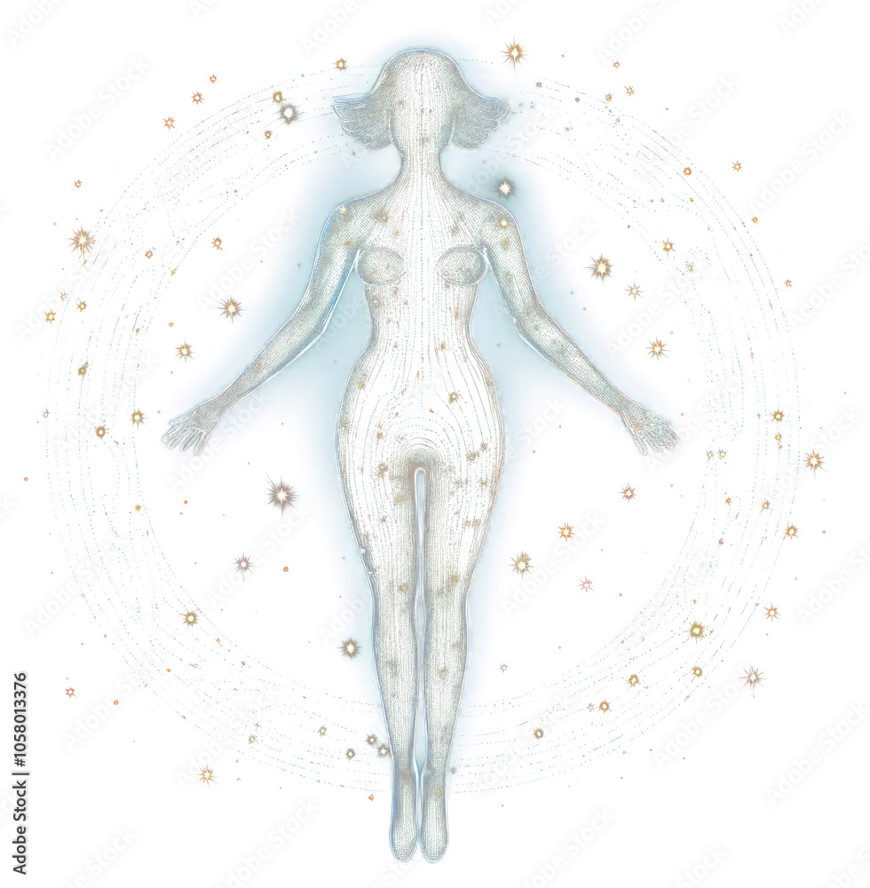 Obraz premium Light symbol cross alien.