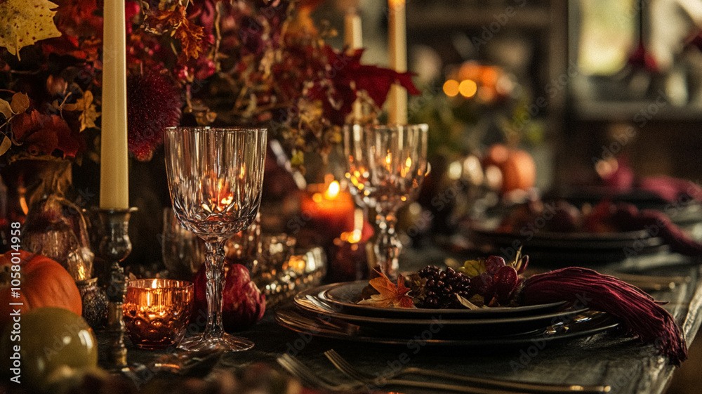 Autumn holiday tablescape and table decor, autumnal table setting with flowers and pumpkins, formal dinner event celebration party, beautiful cutlery, tableware and pumpkin decoration idea Autumn holiday tablescape and table decor, autumnal table setting with flowers and pumpkins, formal dinner event celebration party, beautiful cutlery, tableware and pumpkin decoration idea