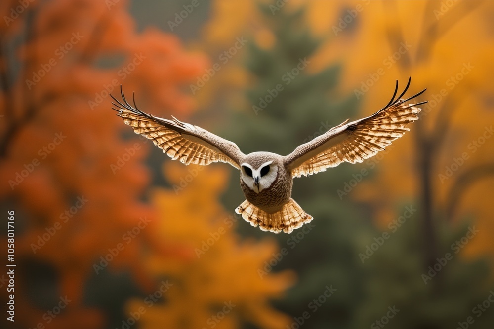 Obraz premium owl in flight