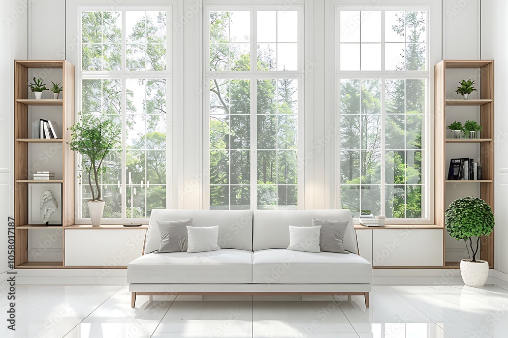 Modern Interior of Stylish Living Room ,Wall Mock Up, Frame , Poster with Beautiful Background, 3d render Modern Interior of Stylish Living Room ,Wall Mock Up, Frame , Poster with Beautiful Background, 3d render