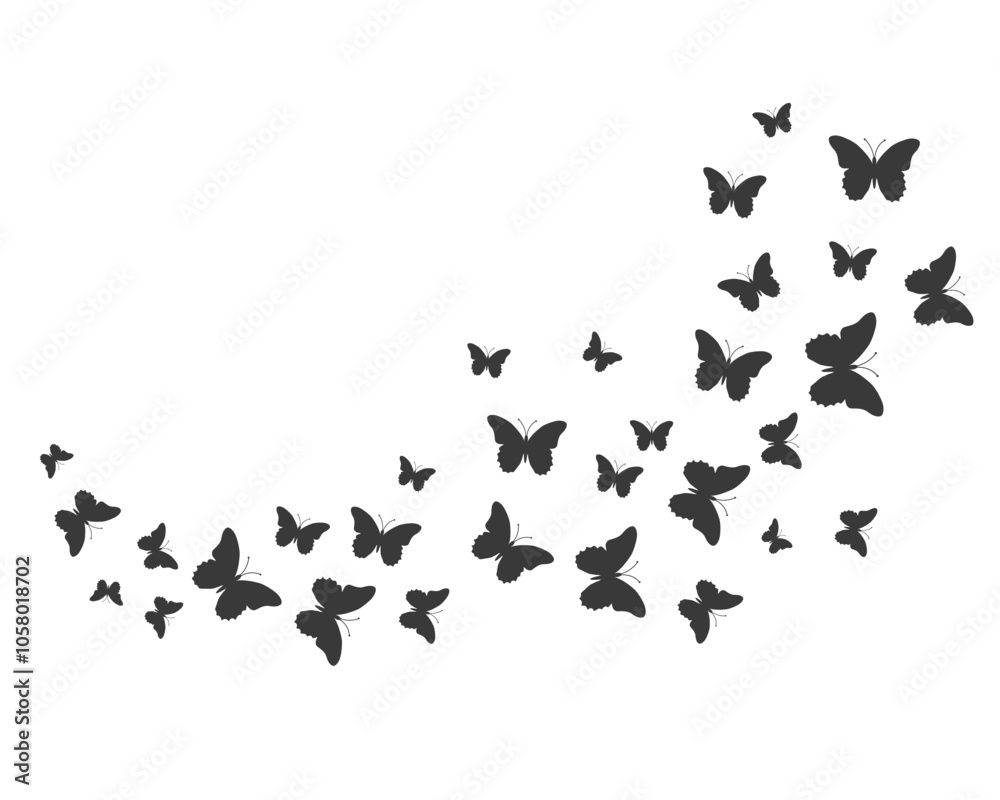watercolor butterfly flock of butterfly set watercolor butterfly flock of butterfly set