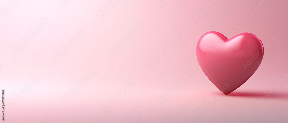 Pink Heart on a Pink Background Romantic Love Concept Pink Heart on a Pink Background Romantic Love Concept
