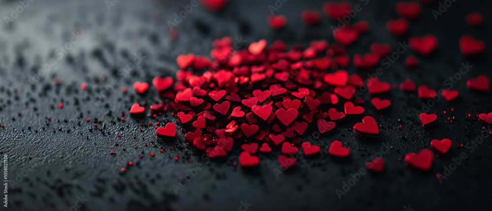Red Hearts Scattered on Black Background Romantic Valentines Day Image, Red Hearts Scattered on Black Background Romantic Valentines Da Red Hearts Scattered on Black Background Romantic Valentines Day Image, Red Hearts Scattered on Black Background Romantic Valentines Da