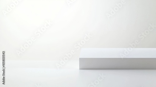 Wallpaper Mural Minimalist white box on a clean background, perfect for showcasing products or designs in a modern setting. Torontodigital.ca