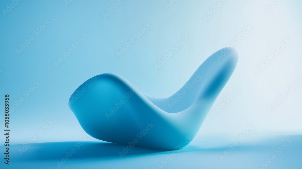Stylish blue chair with a modern design, ideal for contemporary interiors and creative spaces. Stylish blue chair with a modern design, ideal for contemporary interiors and creative spaces.