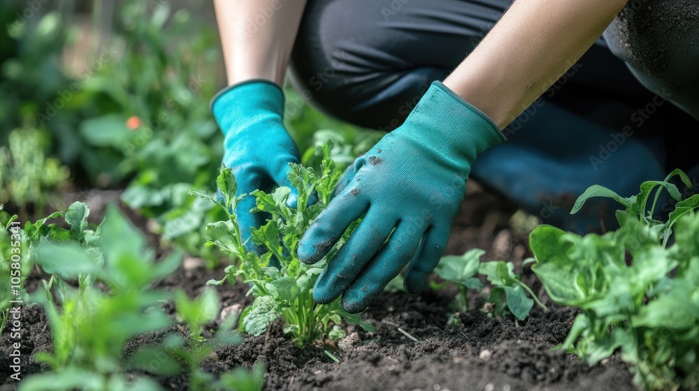 Gardening with Gloves Gardening with Gloves